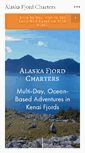 Mobile Screenshot of alaskafjordcharters.com