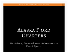Tablet Screenshot of alaskafjordcharters.com